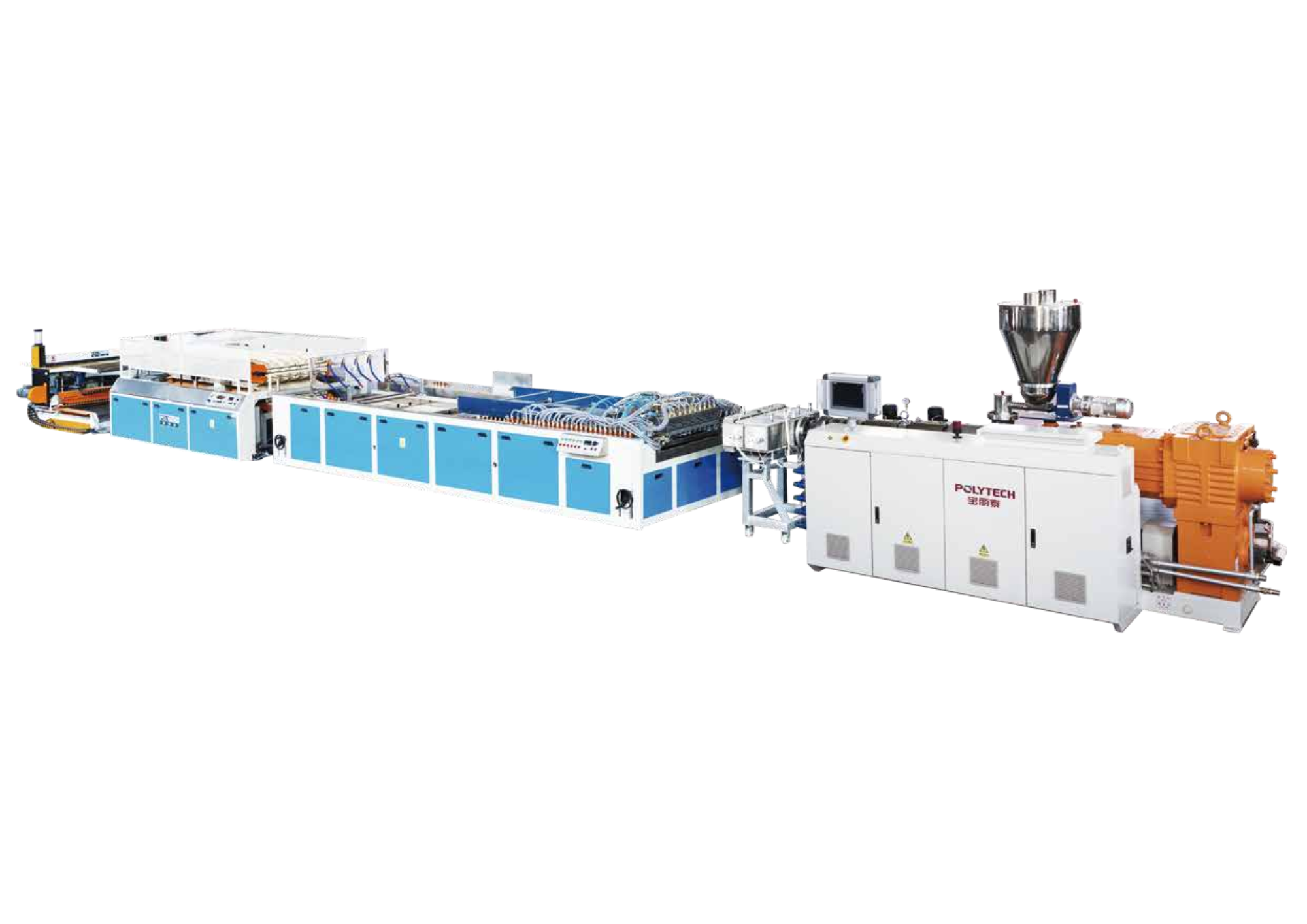 PVC Twin Wall Hollow Roof Extrusion Line